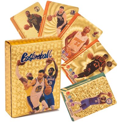Gacloz (55pcs Gold Basketball Cards) World Cup Football Card Basketball Super Stars Car Gacloz (55pcs Gold Basketball Cards) World Cup Football Card Basketball Super Stars Car