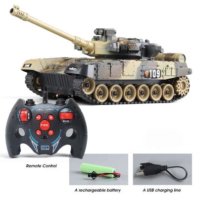 XYLFLY (Camouflage 7CH) RC Tank M1 Leopard 2 Remote Control Toy Car Tactical Model Elec XYLFLY (Camouflage 7CH) RC Tank M1 Leopard 2 Remote Control Toy Car Tactical Model Elec