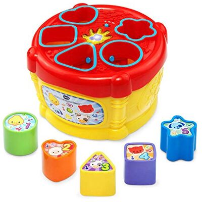 VTech Sort and Discover Drum, Musical Toy with Learning Games, Interactive Toy S VTech Sort and Discover Drum, Musical Toy with Learning Games, Interactive Toy S