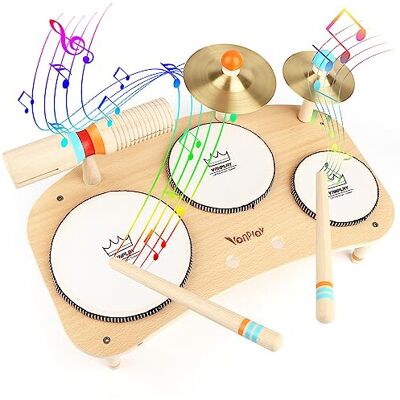Vanplay Wooden Toys Kids Drum Kit Musical Instruments For Toddlers Baby Drum Musical Toy Vanplay Wooden Toys Kids Drum Kit Musical Instruments For Toddlers Baby Drum Musical Toy