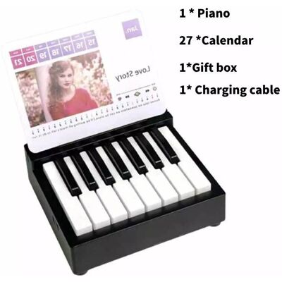 VEISHET (Black) Taylor Swift Piano Music Sheets Calendar Toy Set Musical Instrument Fans VEISHET (Black) Taylor Swift Piano Music Sheets Calendar Toy Set Musical Instrument Fans