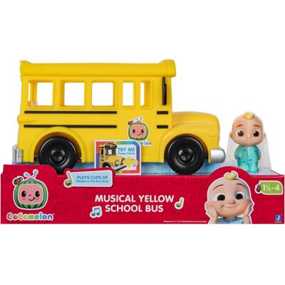 Character Options CoComelon Musical Yellow School Bus With JJ figure Character Options CoComelon Musical Yellow School Bus With JJ figure