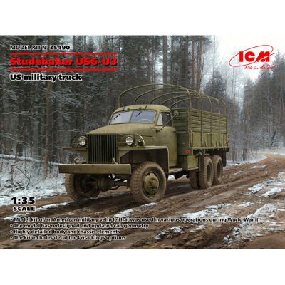 ICM Studebaker US6-U3 - Military Truck - WWII Collectible ICM Studebaker US6-U3 - Military Truck - WWII Collectible