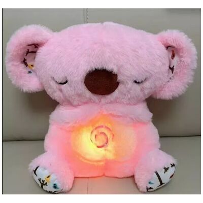 YETP STAR (Pink koala A) Cute Koala Breathing Musical Soothing Doll Sleep Toy Anxiety Reli YETP STAR (Pink koala A) Cute Koala Breathing Musical Soothing Doll Sleep Toy Anxiety Reli