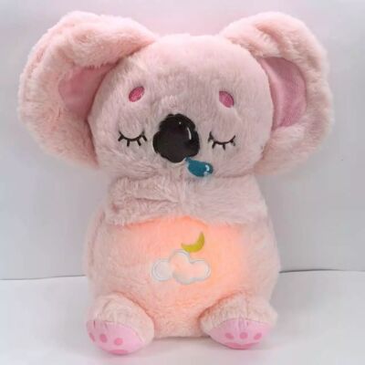 YETP STAR (New pink koala) Cute Koala Breathing Musical Soothing Doll Sleep Toy Anxiety Re YETP STAR (New pink koala) Cute Koala Breathing Musical Soothing Doll Sleep Toy Anxiety Re