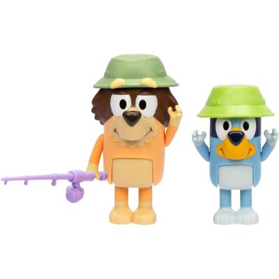 Bluey Figure 2-Pack - Fishing with Grandad - Kids Can Recreate Scenes Bluey Figure 2-Pack - Fishing with Grandad - Kids Can Recreate Scenes