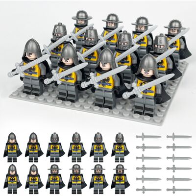 Bonxaif (12PCS Medieval Knights-C) 84PCS Medieval Knights Military dragon soldiers build Bonxaif (12PCS Medieval Knights-C) 84PCS Medieval Knights Military dragon soldiers build