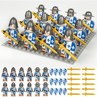 Bonxaif (12PCS Medieval Knights-F) 84PCS Medieval Knights Military dragon soldiers build Bonxaif (12PCS Medieval Knights-F) 84PCS Medieval Knights Military dragon soldiers build