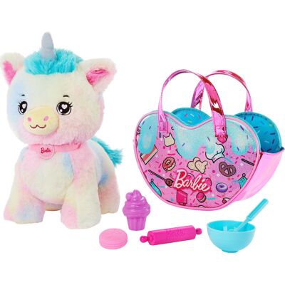 Barbie Stuffed Animals Unicorn Toys Plush Unicorn with Dessert-Theme Barbie Stuffed Animals Unicorn Toys Plush Unicorn with Dessert-Theme