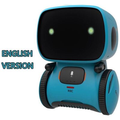 Maxpower (English Blue) Toy Robot Voice Control Interactive Robot Cute Toy Smart Robot fo Maxpower (English Blue) Toy Robot Voice Control Interactive Robot Cute Toy Smart Robot fo