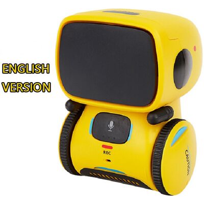 Maxpower (English Yellow) Toy Robot Voice Control Interactive Robot Cute Toy Smart Robot Maxpower (English Yellow) Toy Robot Voice Control Interactive Robot Cute Toy Smart Robot