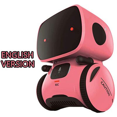Maxpower (English Pink) Toy Robot Voice Control Interactive Robot Cute Toy Smart Robot fo Maxpower (English Pink) Toy Robot Voice Control Interactive Robot Cute Toy Smart Robot fo