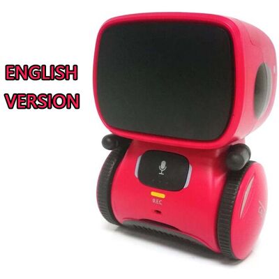 Maxpower (English Red) Toy Robot Voice Control Interactive Robot Cute Toy Smart Robot for Maxpower (English Red) Toy Robot Voice Control Interactive Robot Cute Toy Smart Robot for