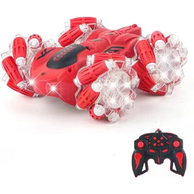 Maxpower (red handle) New Musical Light Double-sided Stunt Twist kids Toy Rc Car 2.4G h Maxpower (red handle) New Musical Light Double-sided Stunt Twist kids Toy Rc Car 2.4G h