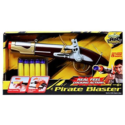 Reliance-producten BuzzBee Pirate Flintlock Foam Dart Blaster Reliance-producten BuzzBee Pirate Flintlock Foam Dart Blaster