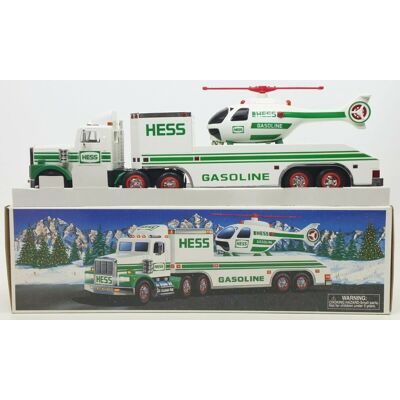 Hess Gasoline Truck Transporter with Helicopter 2006 Hess Gasoline Truck Transporter with Helicopter 2006