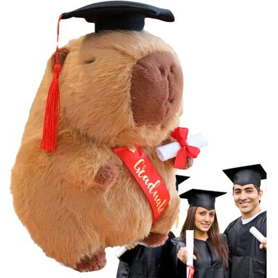 Unbranded (Brown) Graduation Stuffed Animal Adorable Stuffed 2025 Capybara Plush Toy - H Unbranded (Brown) Graduation Stuffed Animal Adorable Stuffed 2025 Capybara Plush Toy - H
