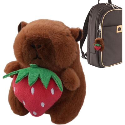 Unbranded (Strawberry Style) Capybara Stuffed Animal Keychain Capybara Stuffed Toy Penda Unbranded (Strawberry Style) Capybara Stuffed Animal Keychain Capybara Stuffed Toy Penda