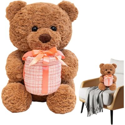Unbranded Bear Plushies Stuffed Adorable Bear Animal Doll Valentines Doll Holding Bow Unbranded Bear Plushies Stuffed Adorable Bear Animal Doll Valentines Doll Holding Bow