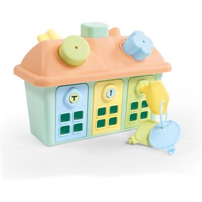 Dolu Shape Sorter Happy House with Lockable Doors Dolu Shape Sorter Happy House with Lockable Doors