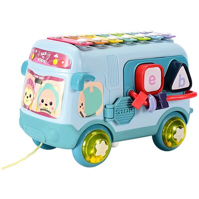 Unbranded (Blue) Baby 18 Toys Months Baby Musical Learning Bus Toys Includes Xylophone Sha Unbranded (Blue) Baby 18 Toys Months Baby Musical Learning Bus Toys Includes Xylophone Sha