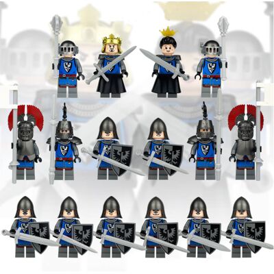 Bonxaif (16PCS Medieval Knights - A) Medieval Knights Military dragon soldiers building Bonxaif (16PCS Medieval Knights - A) Medieval Knights Military dragon soldiers building