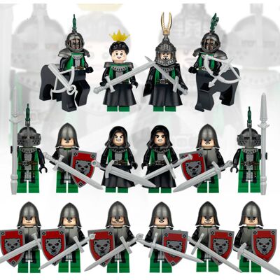 Bonxaif (16PCS Medieval Knights - C) Medieval Knights Military dragon soldiers building Bonxaif (16PCS Medieval Knights - C) Medieval Knights Military dragon soldiers building