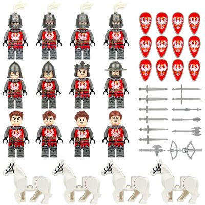 Bonxaif (16PCS Medieval Knights - E) Medieval Knights Military dragon soldiers building Bonxaif (16PCS Medieval Knights - E) Medieval Knights Military dragon soldiers building
