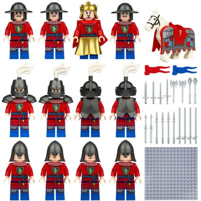 Bonxaif (12PCS Medieval Knights - 2) Medieval Knights Military dragon soldiers building Bonxaif (12PCS Medieval Knights - 2) Medieval Knights Military dragon soldiers building