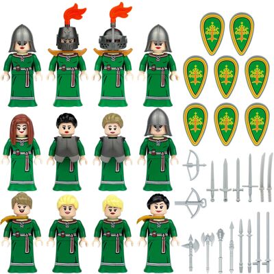 Bonxaif (12PCS Medieval Knights - 7) Medieval Knights Military dragon soldiers building Bonxaif (12PCS Medieval Knights - 7) Medieval Knights Military dragon soldiers building