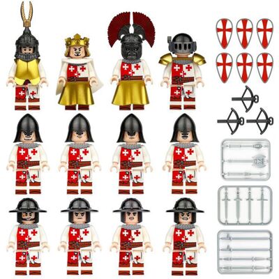 Bonxaif (12PCS Medieval Knights - 8) Medieval Knights Military dragon soldiers building Bonxaif (12PCS Medieval Knights - 8) Medieval Knights Military dragon soldiers building