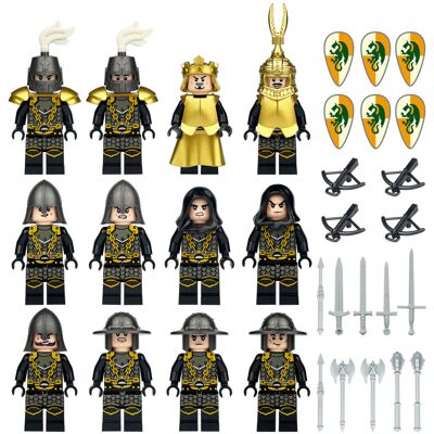 Bonxaif (12PCS Medieval Knights - 9) Medieval Knights Military dragon soldiers building Bonxaif (12PCS Medieval Knights - 9) Medieval Knights Military dragon soldiers building