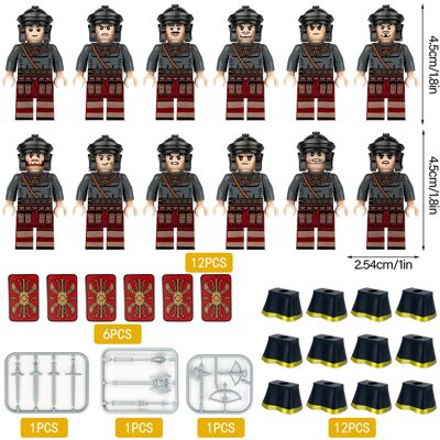 Bonxaif (12PCS Medieval Knights - 10) Medieval Knights Military dragon soldiers buildin Bonxaif (12PCS Medieval Knights - 10) Medieval Knights Military dragon soldiers buildin