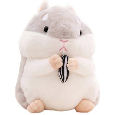 Kricely (Grey, One size) Hamster Stuffed Doll Simulation Plush Toy Cartoon Adorable Toy Kricely (Grey, One size) Hamster Stuffed Doll Simulation Plush Toy Cartoon Adorable Toy