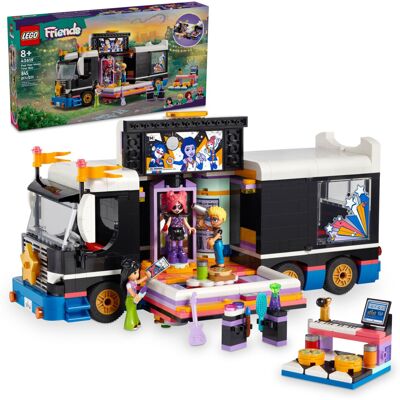 Lego Friends Pop Star Music Tour Bus Play Together Toy Social-Emotional Musical Lego Friends Pop Star Music Tour Bus Play Together Toy Social-Emotional Musical