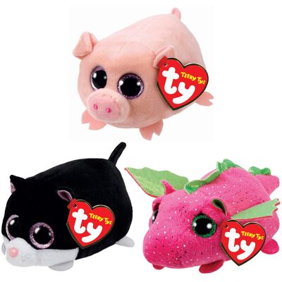 Ty Toys Teeny Multipacks Curly Pig, Darby Dragon, Cara Cat Collectible Stuffed Toy Ty Toys Teeny Multipacks Curly Pig, Darby Dragon, Cara Cat Collectible Stuffed Toy