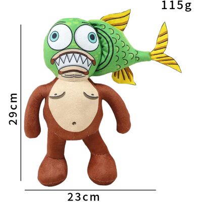 Bonxaif (Bear Fish Monster) Tungtung Tung Sahur Tralalero Tralala Stuffed Toy Parody Sho Bonxaif (Bear Fish Monster) Tungtung Tung Sahur Tralalero Tralala Stuffed Toy Parody Sho