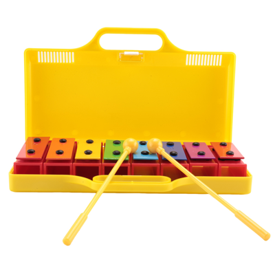 kepptory 8-Note Chromatic Glockenspiel Xylophone with Yellow Case - Kid-Friendly Rainbow kepptory 8-Note Chromatic Glockenspiel Xylophone with Yellow Case - Kid-Friendly Rainbow