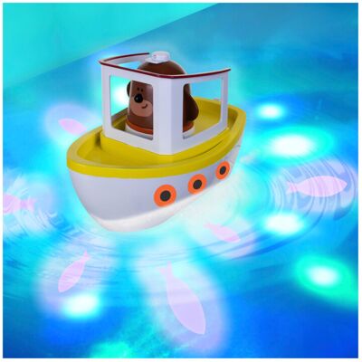Hey Duggee Lightshow River Boat Underwater Light Show Bath Toy Boat, Floats, Pro Hey Duggee Lightshow River Boat Underwater Light Show Bath Toy Boat, Floats, Pro