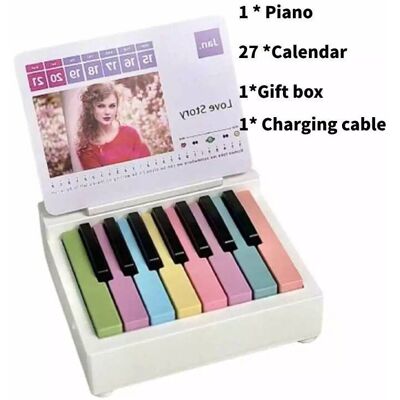 Unbranded (White) Swift Piano Taylor Music Sheets Calendar Toy Set Musical Fans Gifts Inst Unbranded (White) Swift Piano Taylor Music Sheets Calendar Toy Set Musical Fans Gifts Inst