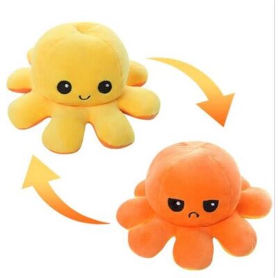 Unbranded (StyleC) Octopus Stuffed Reversible Animal Doll Doublesided Flip Toy Kid Gift De Unbranded (StyleC) Octopus Stuffed Reversible Animal Doll Doublesided Flip Toy Kid Gift De