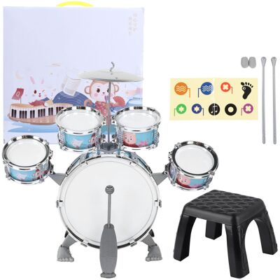 Unbranded Kids Drum Set Cartoon Drums Kit Educational Child Unbranded Kids Drum Set Cartoon Drums Kit Educational Child