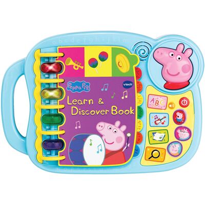 VTech Peppa Pig: Learn & Discover Book, Official Character Educational Learning VTech Peppa Pig: Learn & Discover Book, Official Character Educational Learning