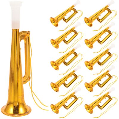 OHPHCALL 25Pcs Plastic Trumpet Toy For Concerts Sports Parties Gatherings OHPHCALL 25Pcs Plastic Trumpet Toy For Concerts Sports Parties Gatherings