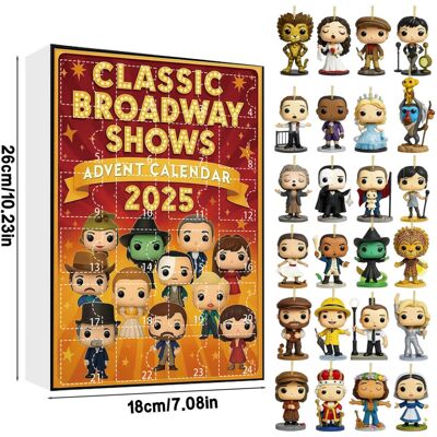 Unbranded Musical Theater 2025 Countdown Calendar With Acrylic Art For Gift Pieces Unbranded Musical Theater 2025 Countdown Calendar With Acrylic Art For Gift Pieces