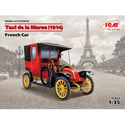 ICM Renault Marne Taxi 1914 Model Kit - Car Model ICM Renault Marne Taxi 1914 Model Kit - Car Model