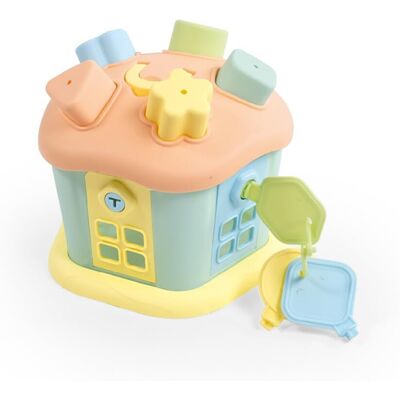 DOLU Joc sortare - Casuta vesela cu chei - Pastel - Toy DOLU Joc sortare - Casuta vesela cu chei - Pastel - Toy