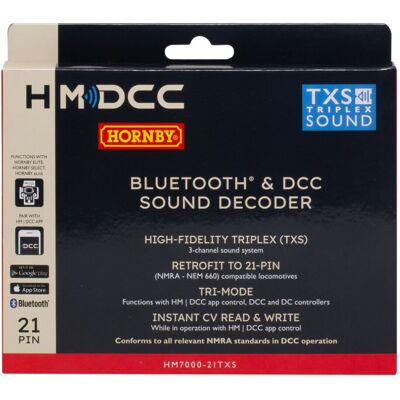 Hornby HM7000-21TXS - Bluetooth & DCC Sound Decoder Hornby HM7000-21TXS - Bluetooth & DCC Sound Decoder