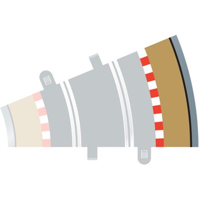Scalextric C8239 4x Radius 2 Outer Borders & Barriers - Race Track Accessories Scalextric C8239 4x Radius 2 Outer Borders & Barriers - Race Track Accessories
