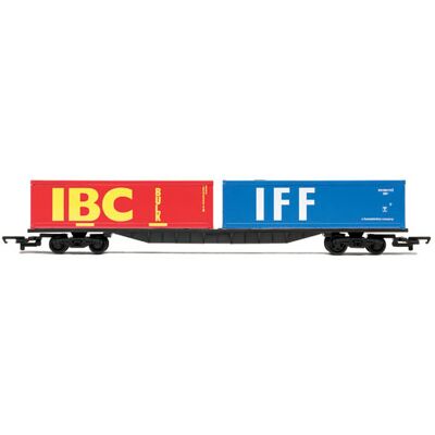 Hornby R6425 Railroad 2 X 30' Container Wagon - Model Train Hornby R6425 Railroad 2 X 30' Container Wagon - Model Train
